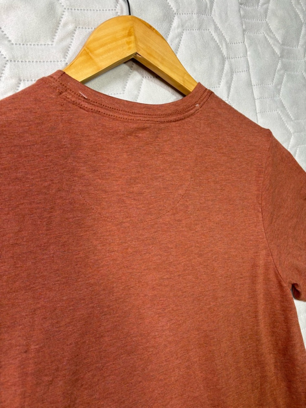 Free Planet Men's Rust Orange Crewneck Tee - Picture 6 of 11